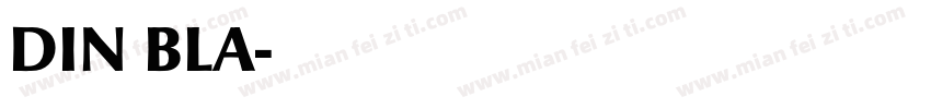 DIN BLA字体转换